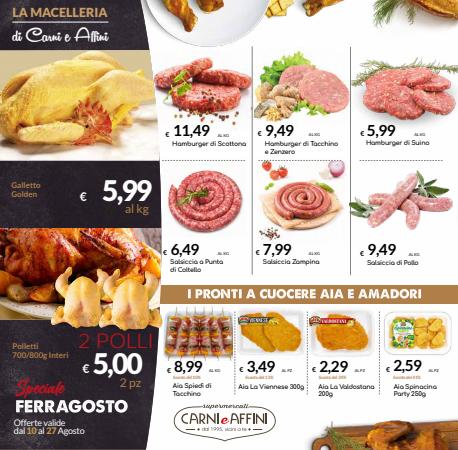 Volantino Carni e Affini Supermercati | Volantino Carni e Affini Supermercati | 8/8/2022 - 27/8/2022