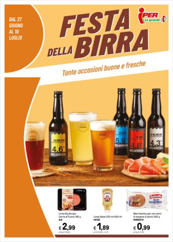 Volantino Iper La Grande a Monza | Festa della birra!. | 27/6/2022 - 10/7/2022