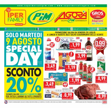 Volantino Pim Supermercati a Fiumicino | Volantino Pim Supermercati | 29/7/2022 - 8/8/2022