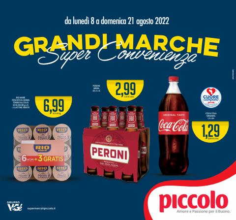 Offerte di Iper Supermercati a Aversa | Volantino Supermercati Piccolo in Supermercati Piccolo | 8/8/2022 - 21/8/2022