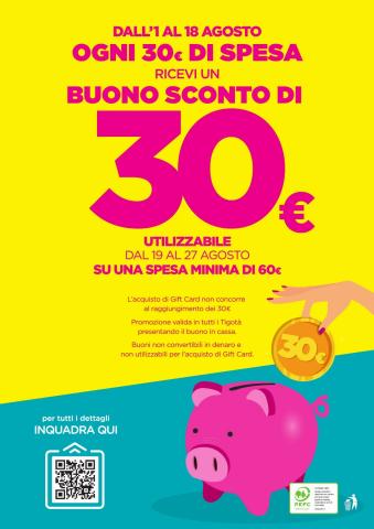 Volantino Tigotà a Firenze | Buono sconto 30€ | 1/8/2022 - 18/8/2022