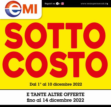 Volantino Emi Supermercati | Sottocosto dall'1 dicembre | 1/12/2022 - 14/12/2022