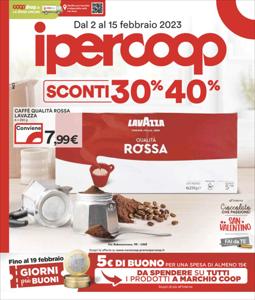 Volantino Ipercoop | Sconti 30% 40% | 2/2/2023 - 15/2/2023