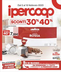 Volantino Ipercoop | Sconti 30- 40% | 2/2/2023 - 15/2/2023