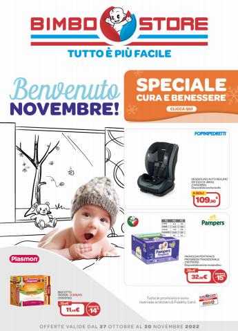Volantino Bimbo Store a Pomezia | Benvenuto Novembre! | 27/10/2022 - 30/11/2022