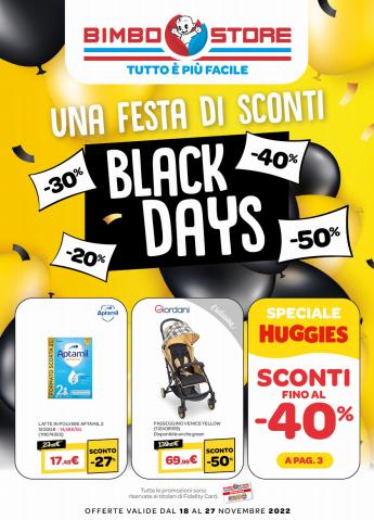 Volantino Bimbo Store | Una festa di sconti Black Days | 18/11/2022 - 27/11/2022