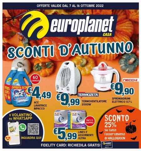 Volantino Europlanet Casa | Sconti D'Autunno | 4/10/2022 - 16/10/2022