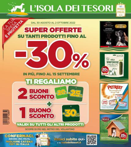 Offerte di Animali a Padova | Super Offerte -30% in Isola dei Tesori | 29/8/2022 - 2/10/2022