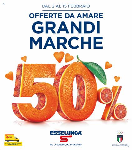 Volantino Esselunga a Genova | Grandi Marche al 50% | 2/2/2023 - 15/2/2023
