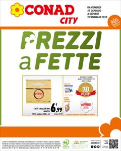 Volantino Conad City a Fano | Prezzi a fette | 27/1/2023 - 2/2/2023