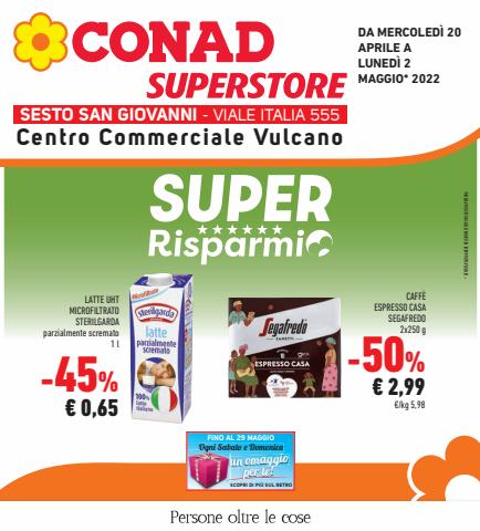 Volantino Conad Superstore a Milano | Offerte Conad Superstore | 19/4/2022 - 1/5/2023