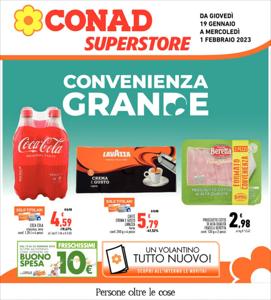 Volantino Conad Superstore a Torino | Convenienza grande | 19/1/2023 - 1/2/2023