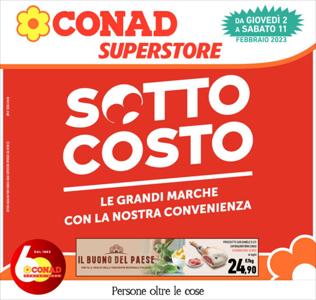 Volantino Conad Superstore a Carpi | Sotto costo | 2/2/2023 - 13/2/2023
