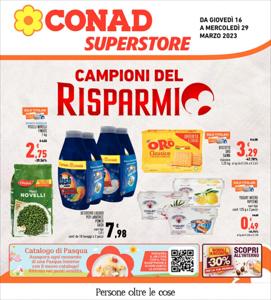 Offerte di Iper Supermercati a Cagliari | Campioi del risparmio in Conad Superstore | 16/3/2023 - 29/3/2023