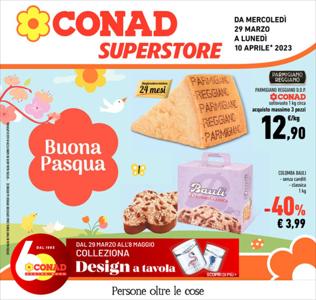 Volantino Conad Superstore a Mantova | Buona Pasqua | 29/3/2023 - 10/4/2023