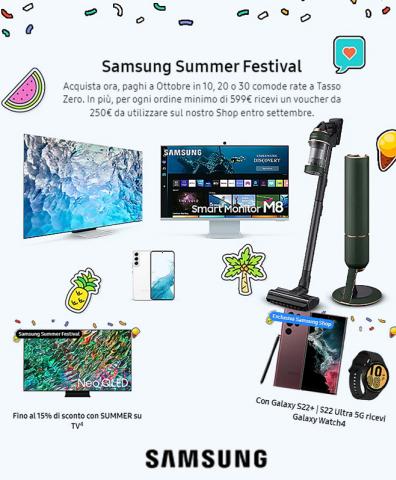 Volantino Samsung | Samsung Summer Festival | 24/6/2022 - 27/8/2022