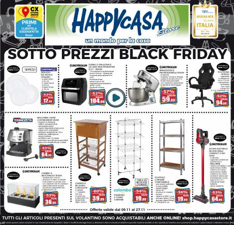 Volantino Happy Casa | Sotto Prezzi Black Friday! | 10/11/2022 - 27/11/2022