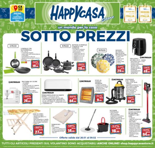 Volantino Happy Casa a Bologna | Sotto prezzi | 26/1/2023 - 9/2/2023