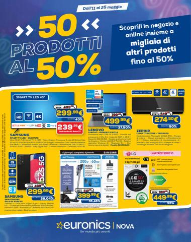 Offerte di Elettronica e Informatica a Milano | 50 Prodotti al 50% in Euronics | 11/5/2022 - 25/5/2022