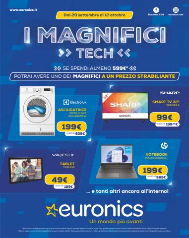 Offerte di Elettronica e Informatica a Rieti | I Magnifici Tech in Euronics | 29/9/2022 - 12/10/2022