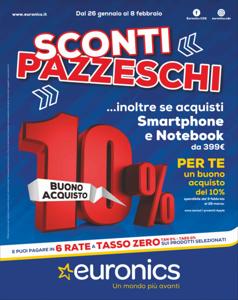 Volantino Euronics | Sconti pazzeschi | 26/1/2023 - 8/2/2023
