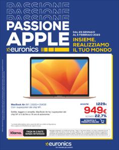 Offerte di Elettronica e Informatica a Napoli | Passione Apple in Euronics | 27/1/2023 - 5/2/2023
