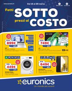 Volantino Euronics a Pisa | Fatti SOTTO prezzi al COSTO | 16/3/2023 - 29/3/2023