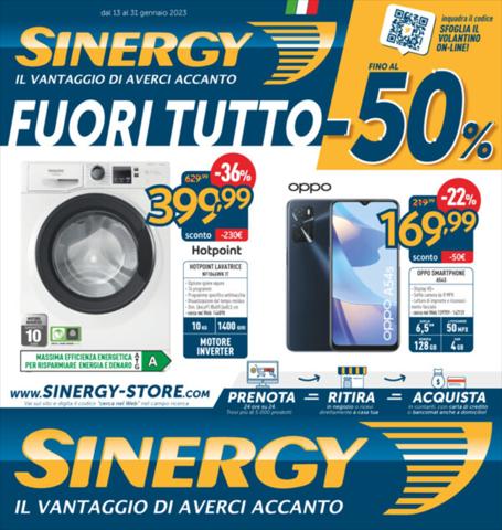 Volantino Sinergy a Napoli | Fuori tutto - 50% | 13/1/2023 - 31/1/2023