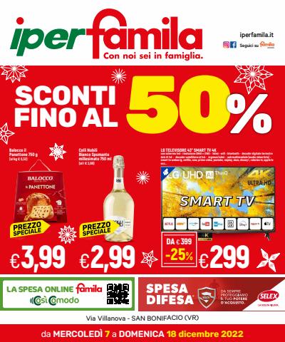 Volantino IperFamila | SCONTI FINO AL 50% | 7/12/2022 - 18/12/2022
