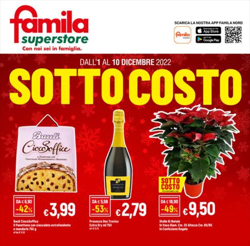 Volantino Famila Superstore a Milano | Sottocosto | 1/12/2022 - 10/12/2022