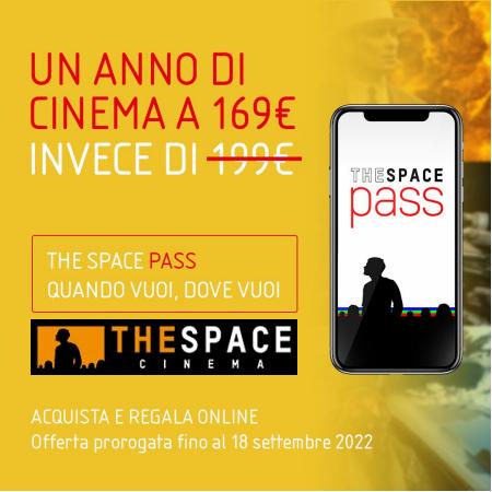 Volantino The Space Cinema a Milano | Un anno di Cinema a 169€ | 6/9/2022 - 18/9/2022