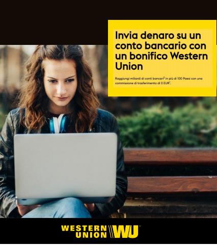 Catalogo Western Union | 0€ Commissione | 29/3/2022 - 29/6/2022