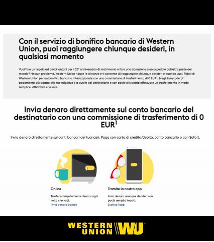Catalogo Western Union | 0€ Commissione | 29/3/2022 - 29/6/2022