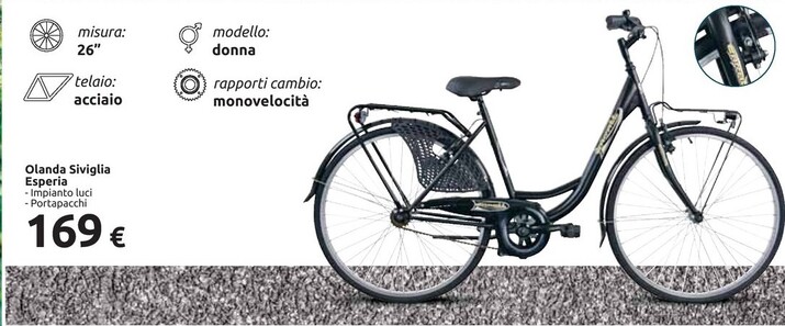 Offerta per Cicli esperia Olanda Siviglia a 169€ in Carrefour Ipermercati