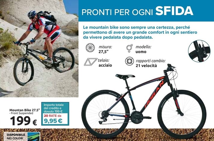 Offerta per Mountain Bike 27.5" a 199€ in Carrefour Ipermercati