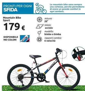 Offerta per Mountain Bike Sport a 179€ in Carrefour Ipermercati