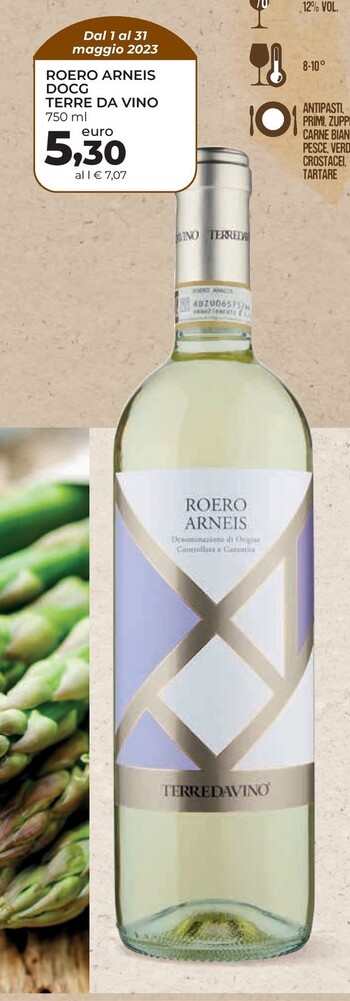 Offerta per Terre da vino Roero Arneis DOCG a 5,3€ in Conad