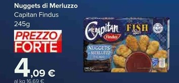 Offerta per Capitan Findus Nuggets Di Merluzzo a 4,09€ in Carrefour Market