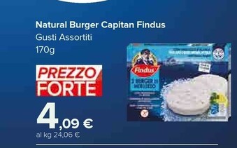 Offerta per Findus Natural Burger Capitan a 4,09€ in Carrefour Market