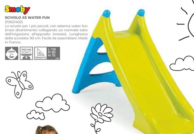 Offerta per Smoby Scivolo Xs Water Fun in Toys Center