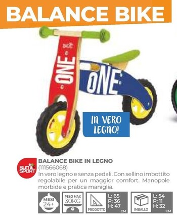 Offerta per Sun & Sport - Balance Bike In Legno in Toys Center