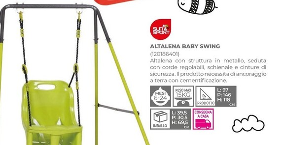 Offerta per Sun & Sport - Altalena Baby Swing in Bimbo Store
