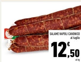Offerta per Salame Napoli Canonico a 12,5€ in Conad