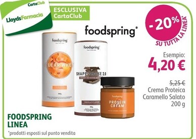 Offerta per Foodspring Linea a 4,2€ in Lloyds Farmacia