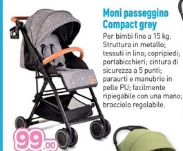 Offerta per Moni Passeggino Compact Grey a 99€ in Eufarma
