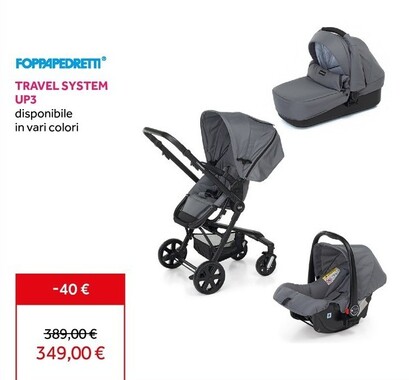 Offerta per Foppapedretti Travel System Up3 a 349€ in Prenatal