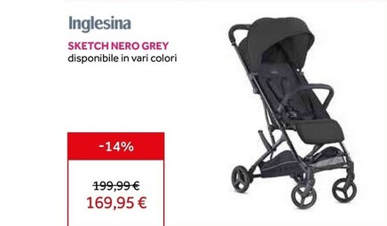 Offerta per Inglesina Sketch Nero Grey a 169,95€ in Prenatal