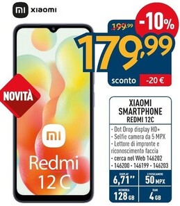 Offerta per Xiaomi Redmi 12C 17 cm (6.71") Doppia SIM Android 12 4G Micro-USB 4 GB 128 GB 5000 mAh Blu a 179,99€ in Sinergy