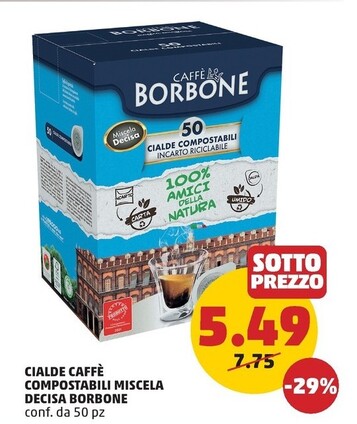 Offerta per Caffe borbone Cialde Caffè Compostabili Miscela Decisa a 5,49€ in PENNY