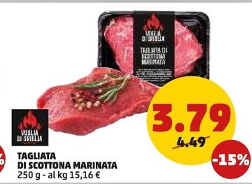 Offerta per Tagliata Di Scottona Marinata a 3,79€ in PENNY